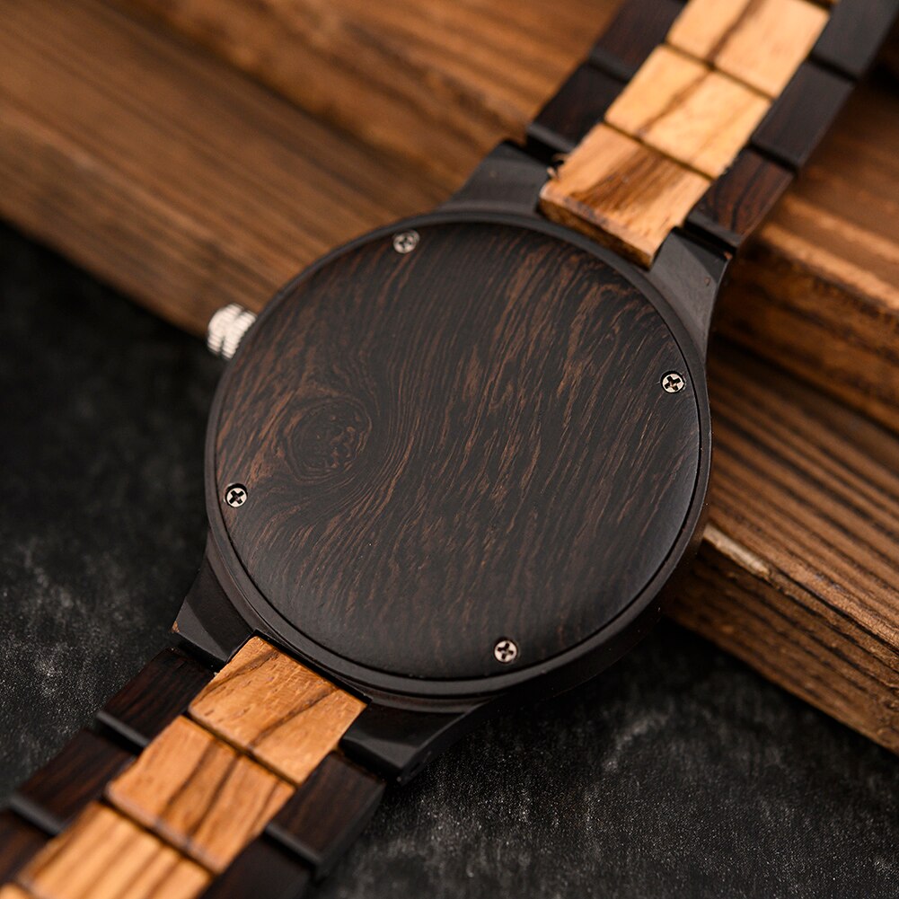 BOBO BIRD Viking Men's Vintage Wooden Watch with Gift Box