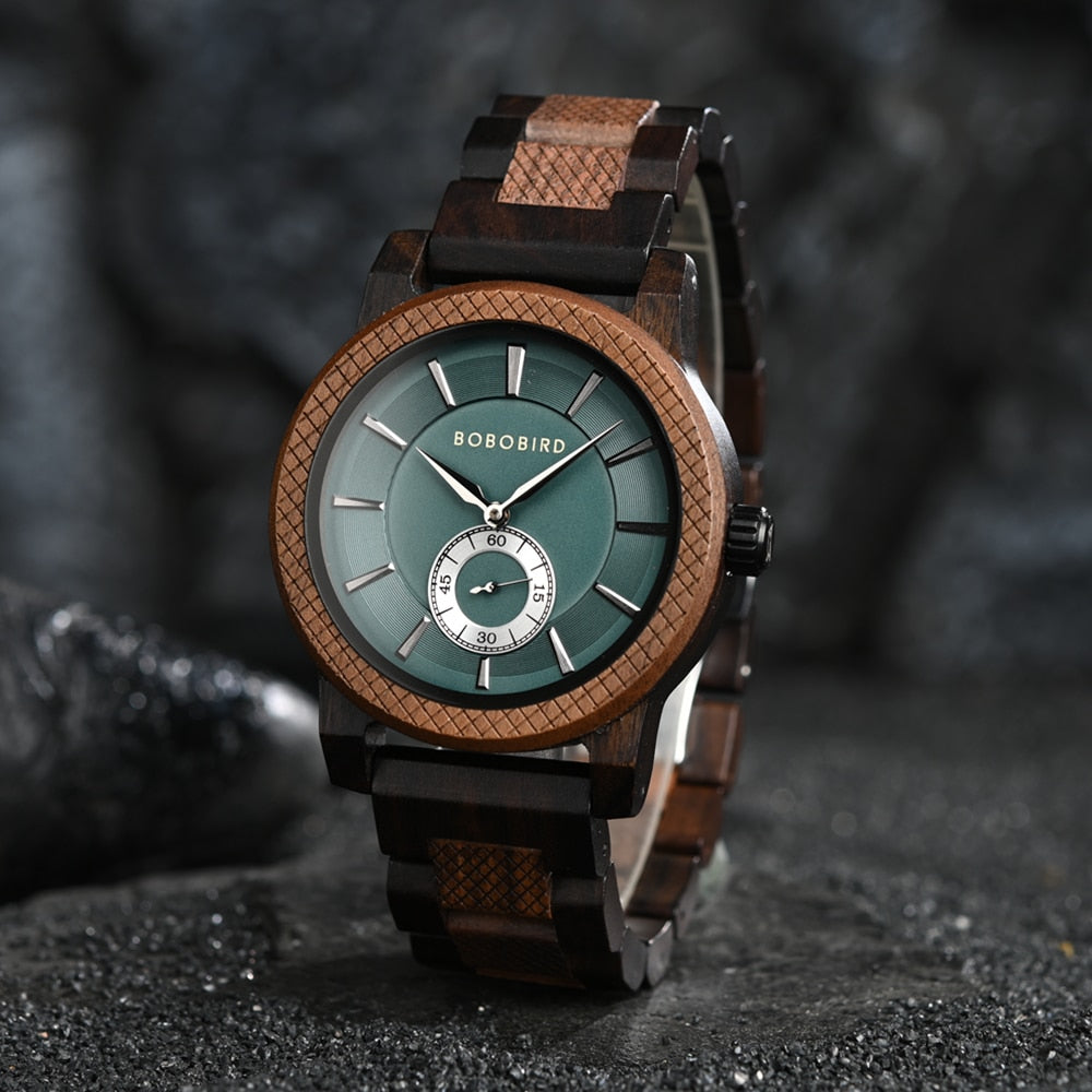 BOBOBIRD Top New Men's Quartz Wood Wristwatch