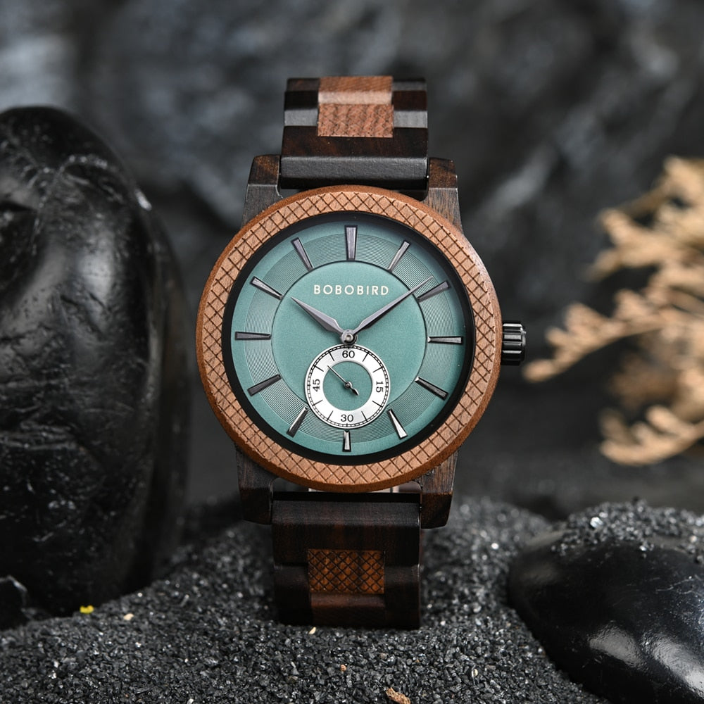 BOBOBIRD Top New Men's Quartz Wood Wristwatch