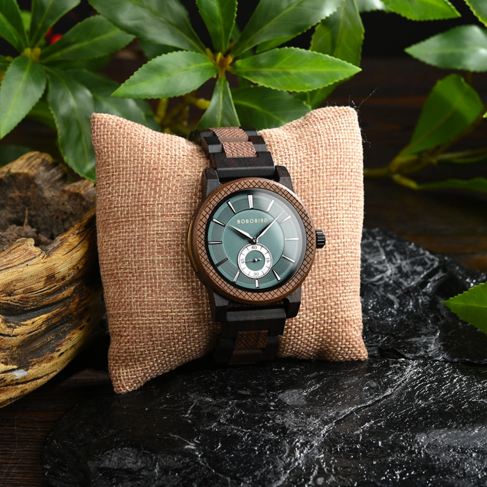 BOBOBIRD Top New Men's Quartz Wood Wristwatch