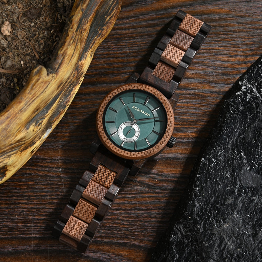 BOBOBIRD Top New Men's Quartz Wood Wristwatch