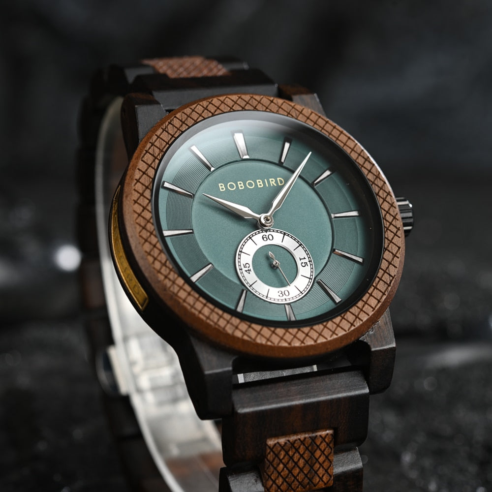 BOBOBIRD Top New Men's Quartz Wood Wristwatch