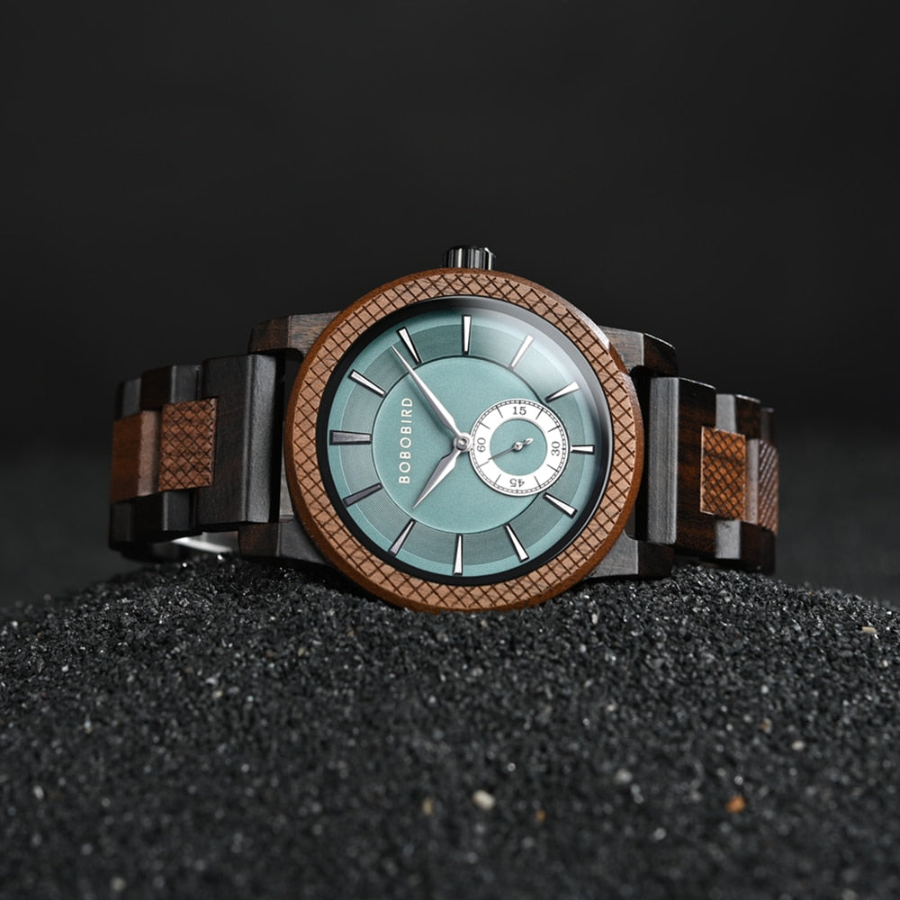 BOBOBIRD Top New Men's Quartz Wood Wristwatch